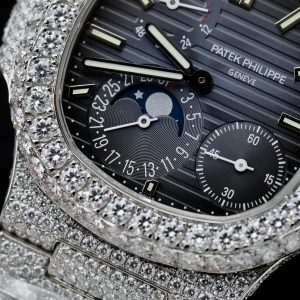 Patek Philippe Nautilus 5712 Custom Diamonds Moissanite PPF V2