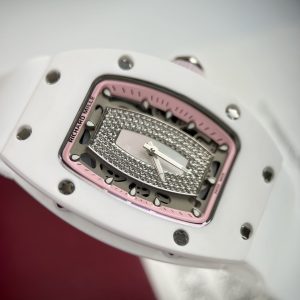 Richard Mille RM007 Replica Watches Ceramic White Women's 36mm (8)