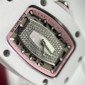 Richard Mille RM007 Replica Watches Ceramic White Women's 36mm (8)