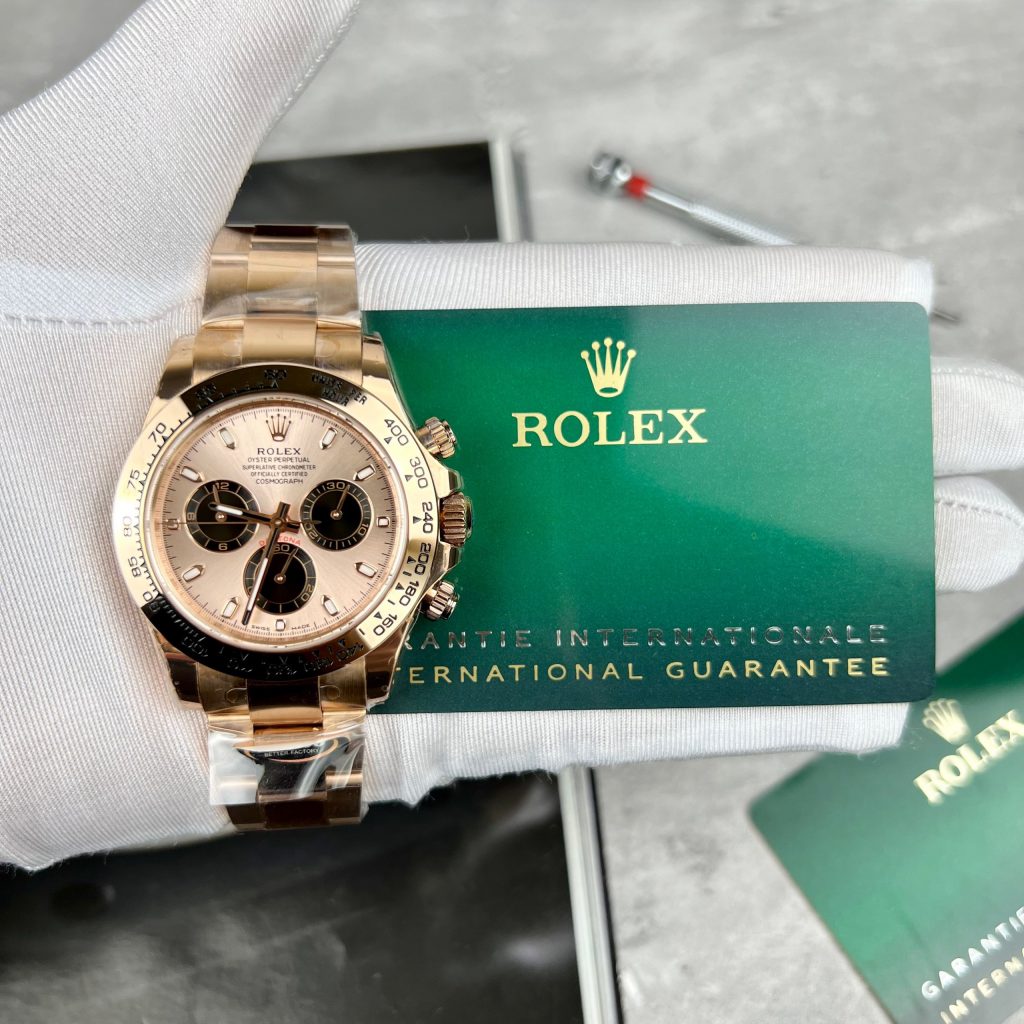 Rolex Daytona 116505 Replica Watches Rose Gold BT Factory 40mm (1)