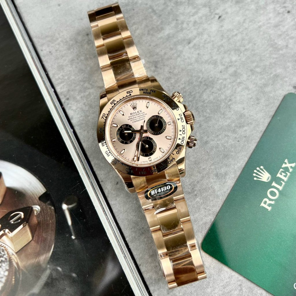 Rolex Daytona 116505 Replica Watches Rose Gold BT Factory 40mm (1)