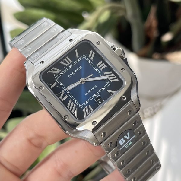 Cartier Santos WSSA0013 Replica Watches Best Quality Blue BVF (9)