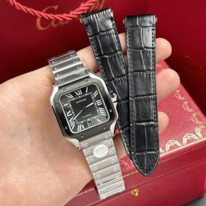 Cartier Santos WSSA0037 Replica Watches Gray Dial BV Factory 39 (1)