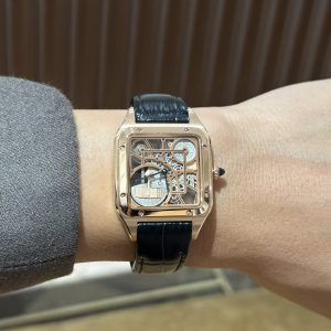 Cartier Santos de Cartier Replica Watches Rose Gold (2)