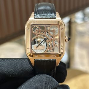 Cartier Santos de Cartier Replica Watches Rose Gold (2)