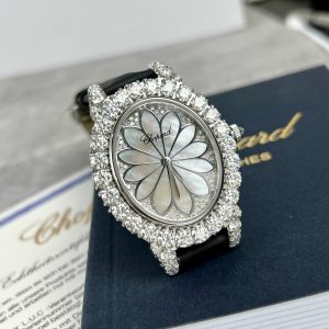 Chopard Happy Sport Replica Watches Custom Moissanite Diamonds 34mm (1)