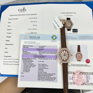 Chopard Heure Du 18k Rosegold Wrapped Custom Diamonds Moissanite 34mm (1)