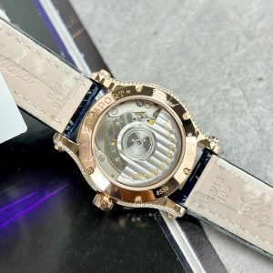 Chopard Replica Watches 18K Rose Gold Wrapped Custom Moissanite Diamonds 34mm (2)