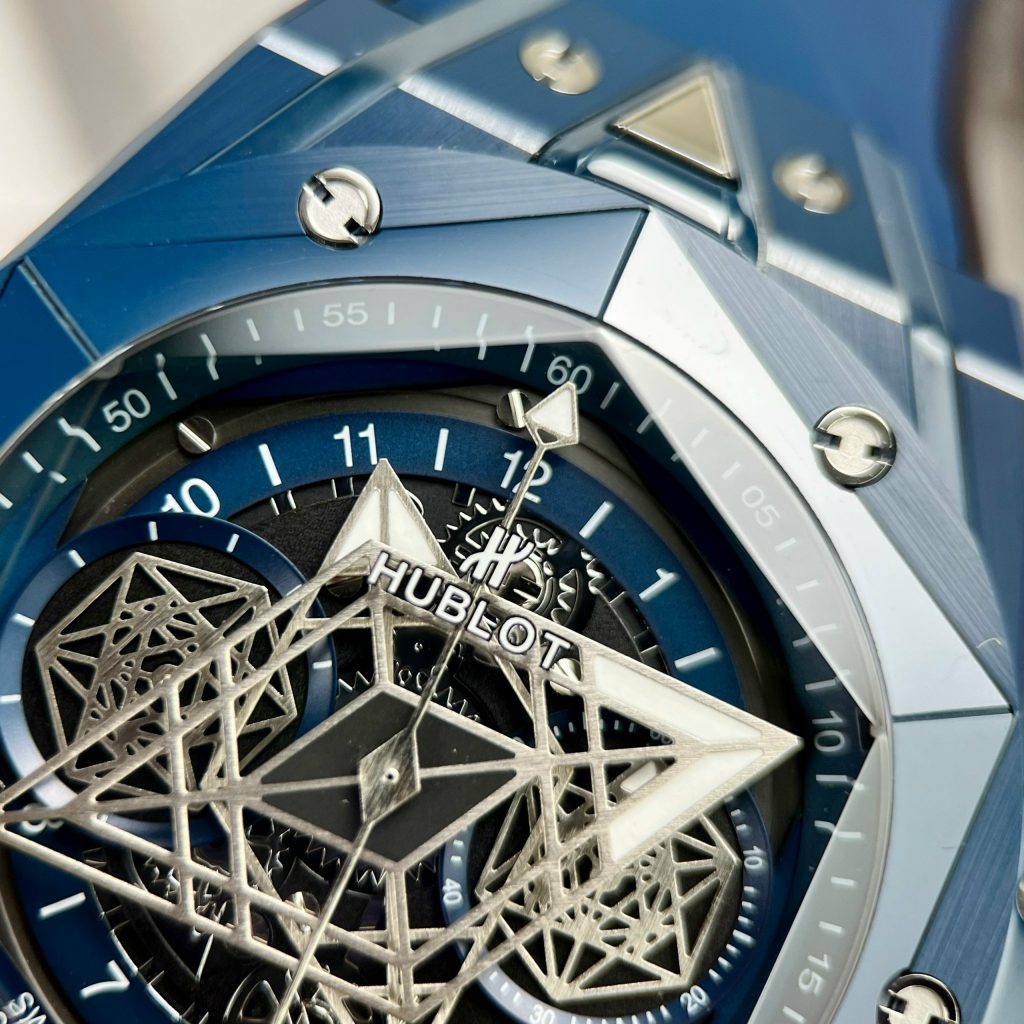 Hublot Big Bang Sang Bleu Blue Ceramic Replica Watches BBF 45mm (1)