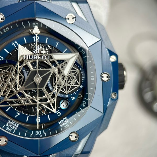 Hublot Big Bang Sang Bleu Blue Ceramic Replica Watches BBF 45mm (1)