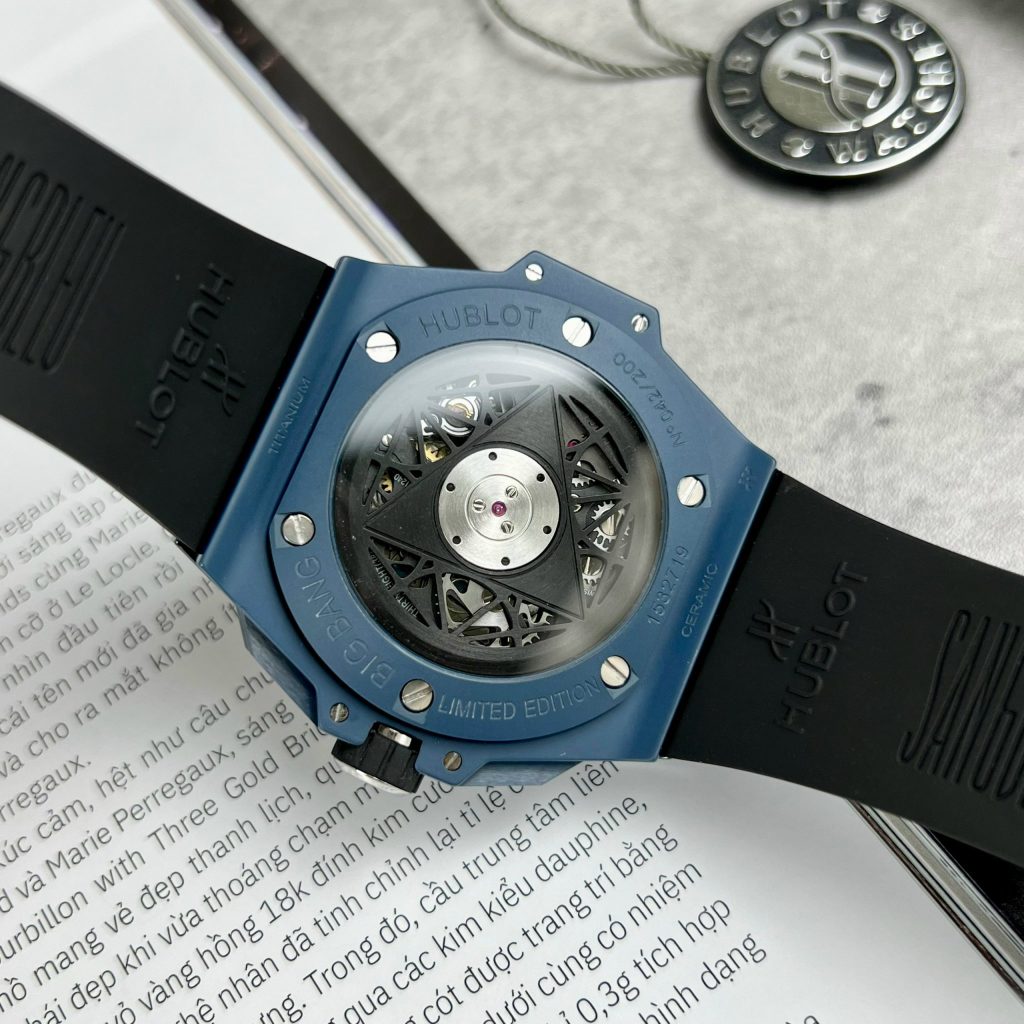 Hublot Big Bang Sang Bleu Blue Ceramic Replica Watches BBF 45mm (1)