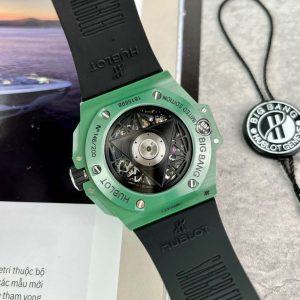 Hublot Big Bang Sang Bleu II Green Ceramic Replica Watches BBF (10)
