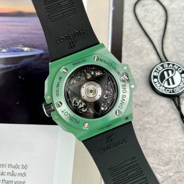 Hublot Big Bang Sang Bleu II Green Ceramic Replica Watches BBF (10)