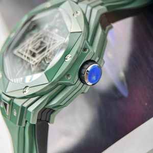 Hublot Big Bang Sang Bleu II Green Ceramic Replica Watches BBF (10)
