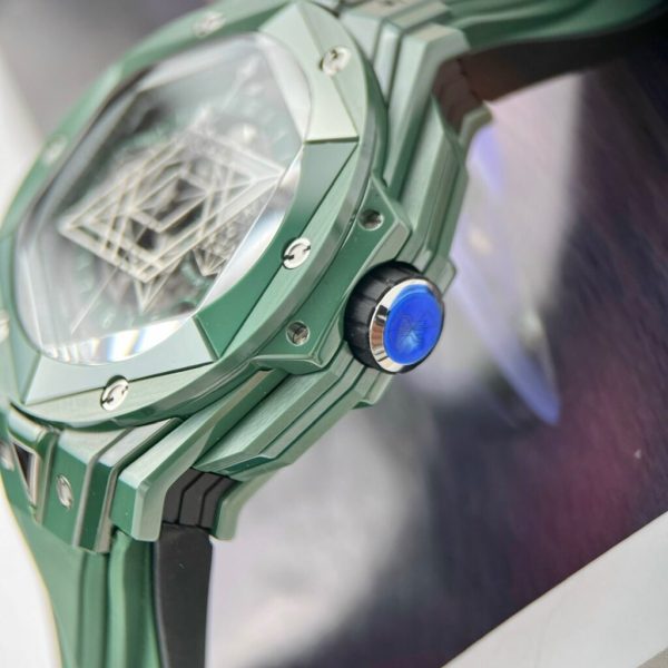 Hublot Big Bang Sang Bleu II Green Ceramic Replica Watches BBF (10)