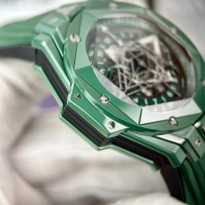 Hublot Big Bang Sang Bleu II Green Ceramic Replica Watches BBF (10)