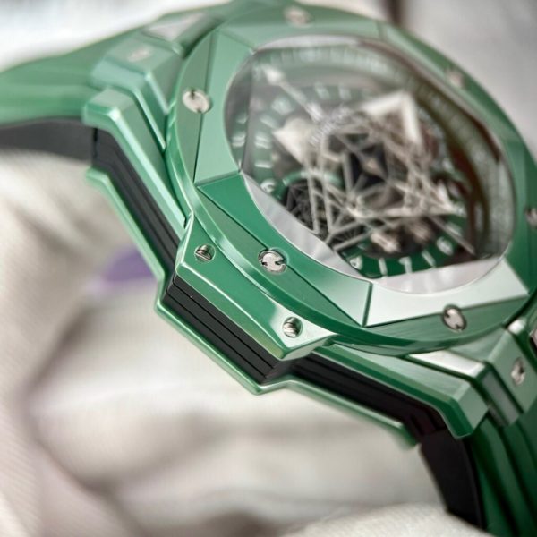 Hublot Big Bang Sang Bleu II Green Ceramic Replica Watches BBF (10)