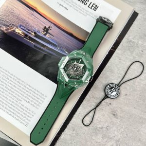 Hublot Big Bang Sang Bleu II Green Ceramic Replica Watches BBF (10)