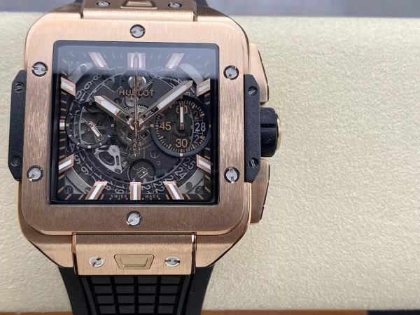 Hublot Square Bang Unico King Gold Replica Watches Best Quality 42mm (1)