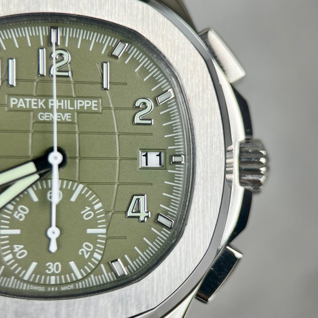 Patek Philippe Aquanaut 5968G Replica Watches Green Dial (1)