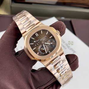 Patek Philippe Nautilus 5712 Chocolate Dial Replica Watches GR Factory 40mm (7)