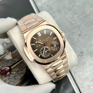 Patek Philippe Nautilus 5712R 18K Rose Gold Wrapped Chocolate Dial 40mm (2)