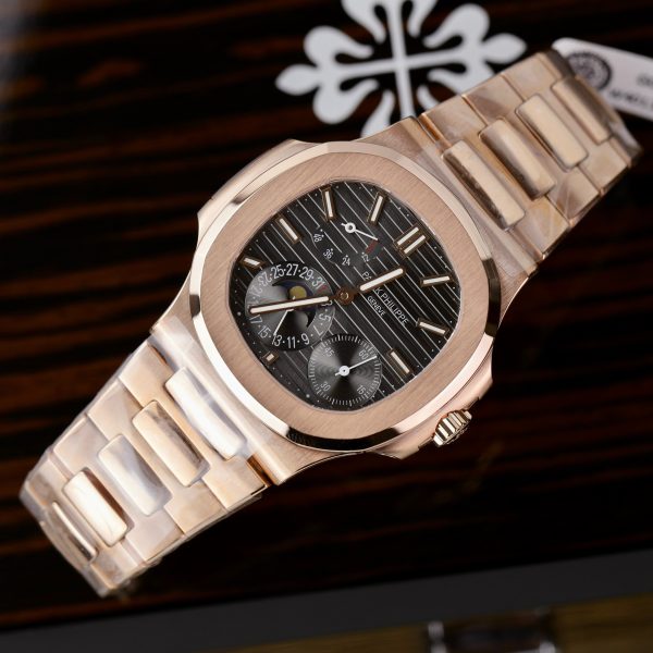 Patek Philippe Nautilus 5712R 18K Rose Gold Wrapped Gray Dial (10)