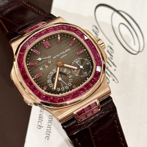 Patek Philippe Nautilus 5724 18K Gold Wrapped Custom Red Ruby 40mm (1)