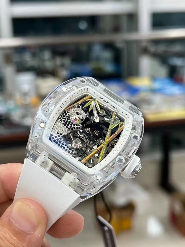 Richard Mille RM26-01 Tourbillon Panda Sapphire Replica Watches (6)