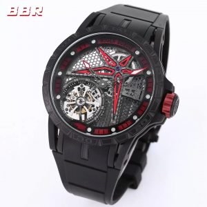 Roger Dubuis Excalibur RDDBEX0817 Replica Watches Tourbillon BBR 45mm (9)