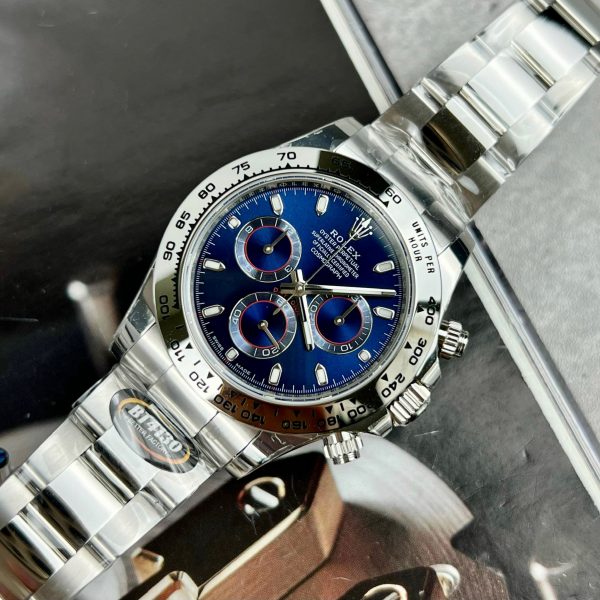 Rolex Cosmograph Daytona 116509 Replica Watches Blue Dial BT Factory (1)