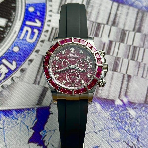 Rolex Cosmograph Daytona 116519 Rubellite Dial Replica Watches (3)
