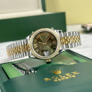 Rolex DateJust Replica Watches Women Green Dial EW Factory 31mm (1)