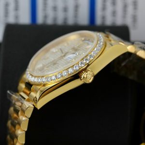 Rolex Day-Date 18K Gold Wrapped Customs Moissanite Diamonds GM V3 (12)