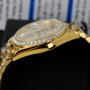 Rolex Day-Date 18K Gold Wrapped Customs Moissanite Diamonds GM V3 (12)