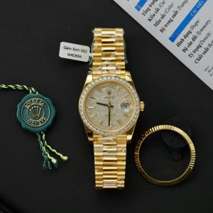 Rolex Day-Date 18K Gold Wrapped Customs Moissanite Diamonds GM V3 (12)