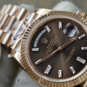 Rolex Day-Date 228235 Chocolate Dial Set-Diamonds 179Grams GM Factory (2)