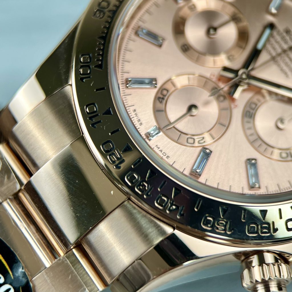 Rolex Daytona 116505 Replica Watches 18K Gold Wrapped Pink Dial 40mm (1)