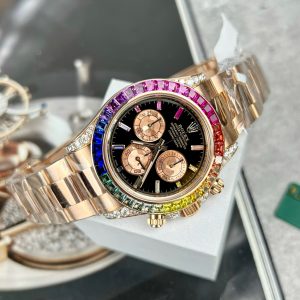 Rolex Daytona Rainbow 116595RBOW Replica Watches Best Quality Noob Factory 40mm (7)