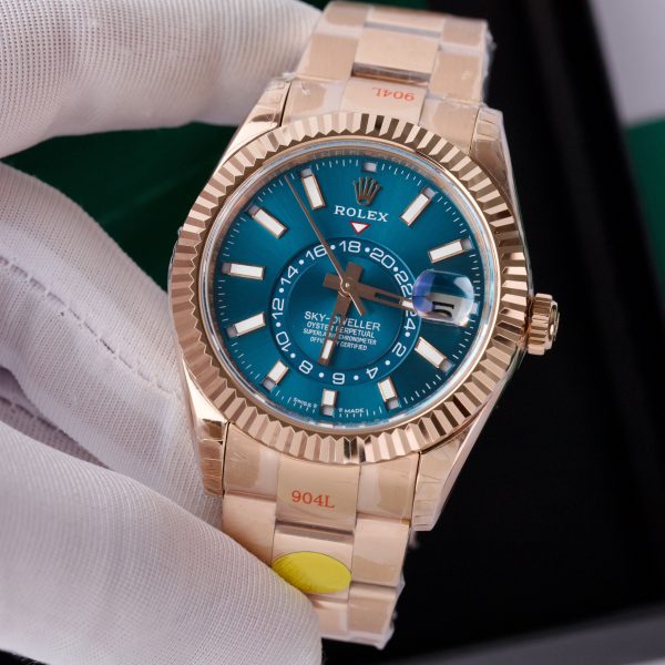Rolex Sky-Dweller 336935 Replica Watches Best Quality Blue 42mm (4)