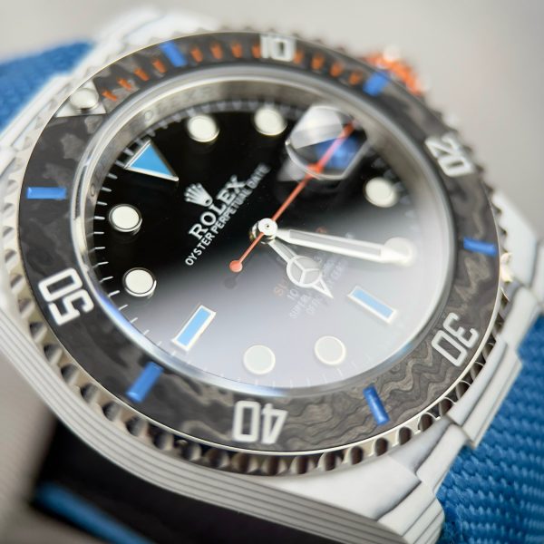 Rolex Submariner DIW Replica Watches Carbon Blue Strap 40mm (1)