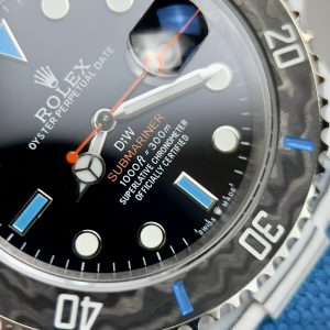 Rolex Submariner DIW Replica Watches Carbon Blue Strap 40mm (1)