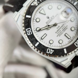 Rolex Submariner DIW Replica Watches Carbon White Dial 40mm (2)