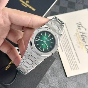 Audemars Piguet Royal Oak 15202 Jumbo Extra-Thin Replica Watches Green Dial 39mm (4)