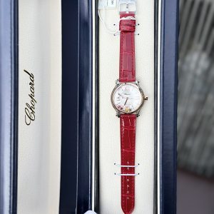 Chopard Happy Sport Replica Watches Red Leather 36mm (3)