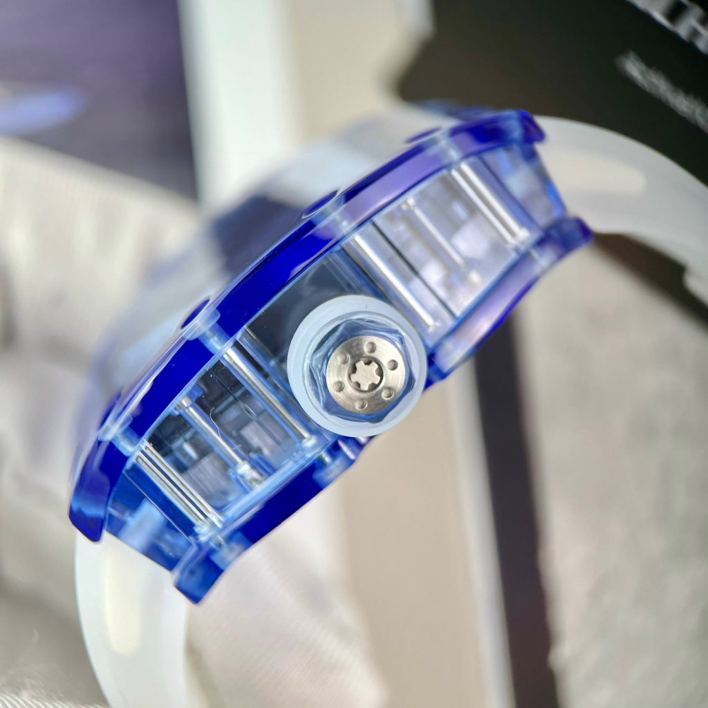 Richard Mille RM12-01 Sapphire Blue Tourbillon Replica Watches Best Quality (1)