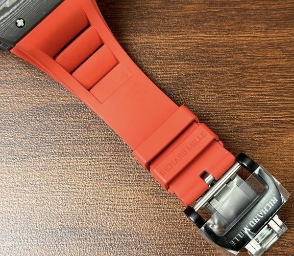 Richard Mille RM35-02 Replica Watches Best Quality Red Rubber 44mm (1)