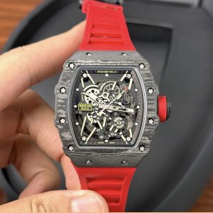 Richard Mille RM35-02 Replica Watches Best Quality Red Rubber 44mm (1)