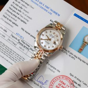 Rolex DateJust 126331 Mother Of Peal Dial Moissanite Gold Wrapped 41mm (3)