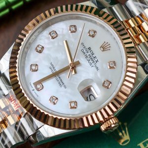 Rolex DateJust 126331 Mother Of Peal Dial Moissanite Gold Wrapped 41mm (3)